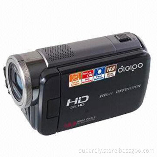 Digital Video Camera with 3.0-inch Touchscreen, 16x Digital Zoom and Li-ion Battery